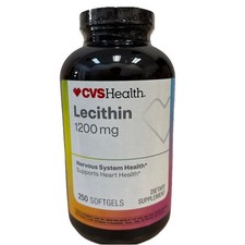  READ CVS Lecithin Nervous System Health 1200 mg Softgels 250 ct EXP 07/25/25