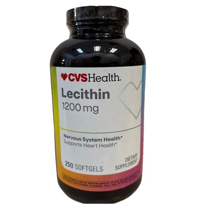*READ* CVS Lecithin Nervous System Health 1200 mg Softgels 250 ct EXP 07/25/25