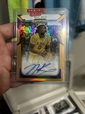 Naz Reid 2019 Prizm Draft Picks #79 Orange Prizm Auto /125