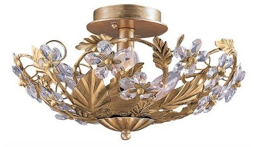 Crystorama Paris Market 16" Wide Gold Leaf 6-Light Ceiling Light - Picture 2 of 10