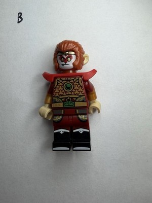 LEGO Monkie Kid Monkey King Minifigure with Red Staff and Cape