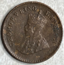 1920 British India 1/12 Anna Foreign Coin F157