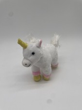 Russ White Unicorn Plush Stuffed Animal 7"