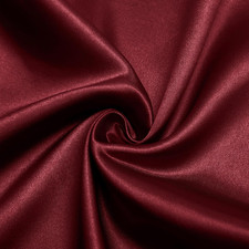 Burgundy Satin Fabric, 55" Wide, 2 Yards, Soft Charmeuse Satin Fabric for DIY Cr