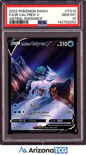 Pokemon 2022 Ice Rider Calyrex V TG14 Full Art Astral Radiance GEM MINT PSA 10