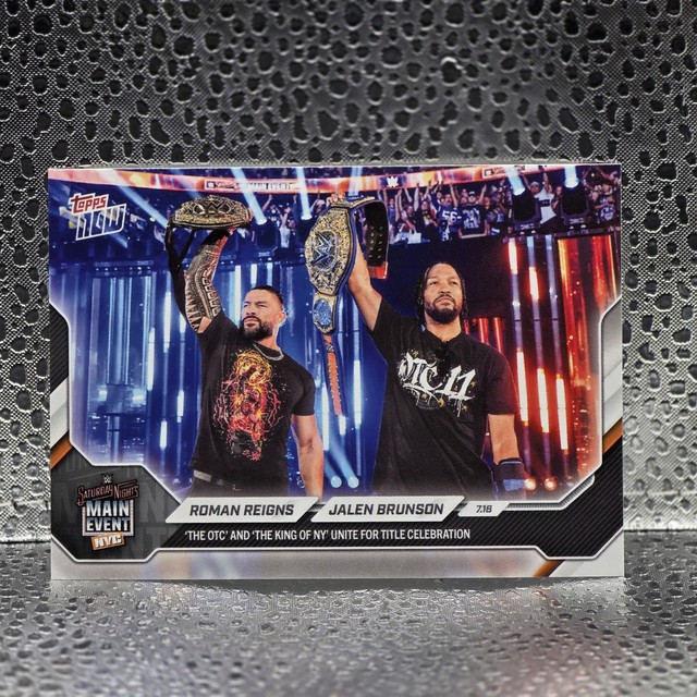 WWE NBA Topps NOW 2 Card Bundle Roman Reigns Brunson Danhausen KAT