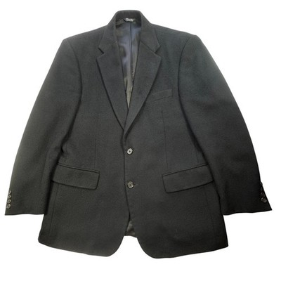 Coconut Grove Black Camel Hair Sport Coat Mens 40R Blazer Quiet Luxury Soft VTG