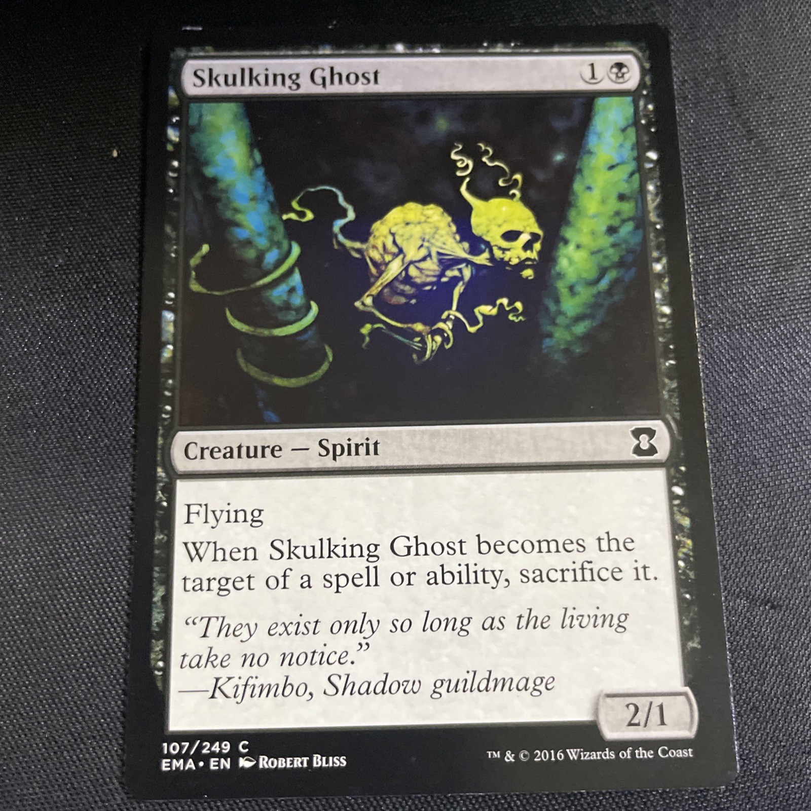 Skulking Ghost  Mirage  107 MTG Magic Common  Black Creature