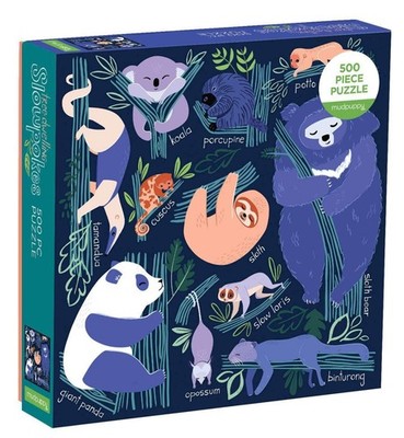 NEU VERPACKT Galison SLOWPOKES 500 PUZZLE Faultier Stachelschwein Koala langsam Loris