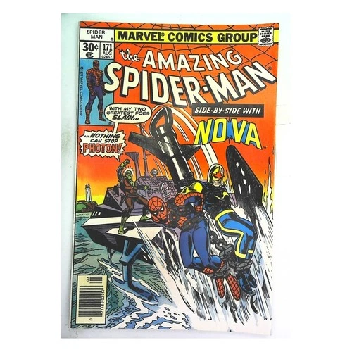 Amazing Spider-Man #171 - 1963 series Marvel comics VF minus [f