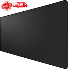 XXL Gaming Mouse Pad with Non-Slip Base, Waterproof, 31.5" x 15.7", Black