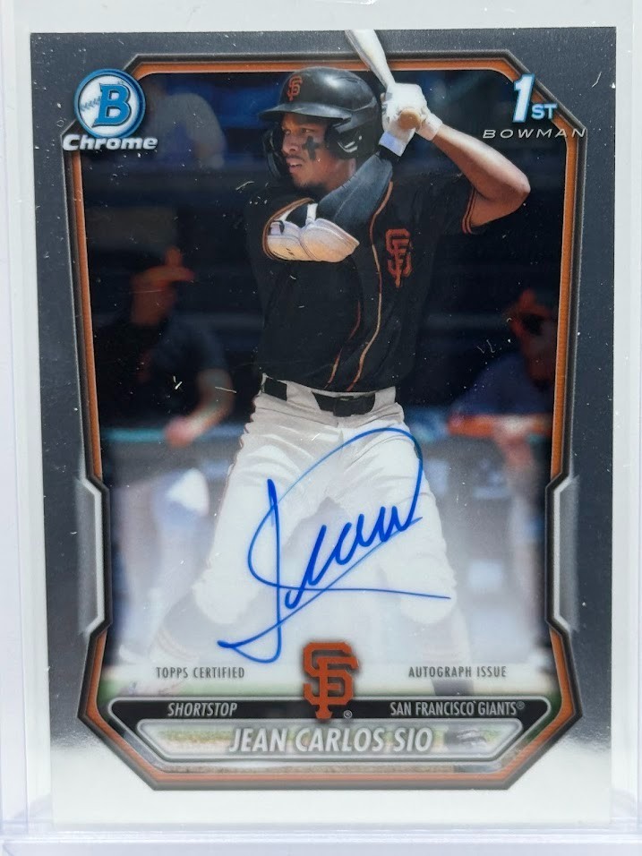 2026 Bowman Jean Carlos Sio Chrome Auto 1st Prospect #CPA-JSL Giants