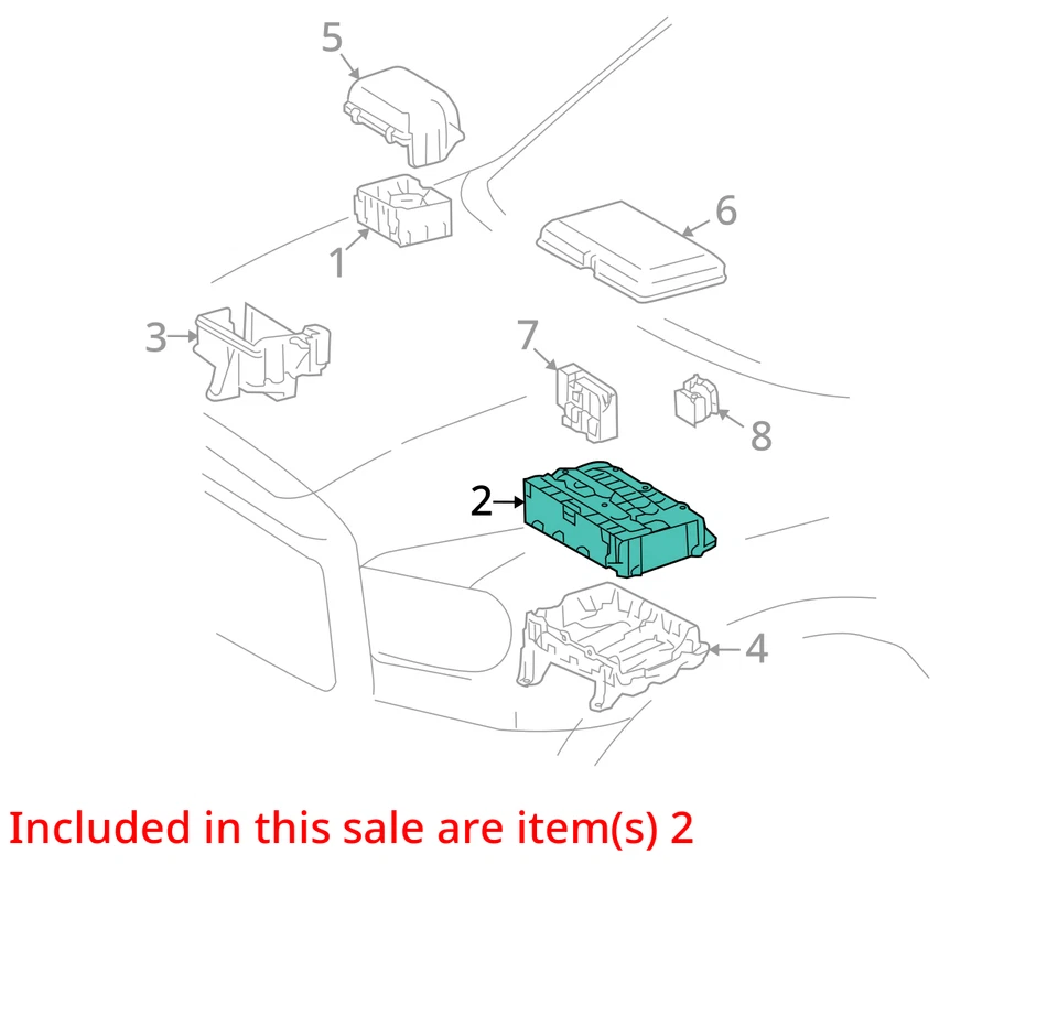 2018 Toyota Tundra Engine Compartment Fuse Box OEM 96K Miles - LKQ363052087 - Image 4 of 4
