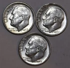 (3) 1963-D Roosevelt Dimes - About Uncirculated - #1278E - FREE SHIPPING
