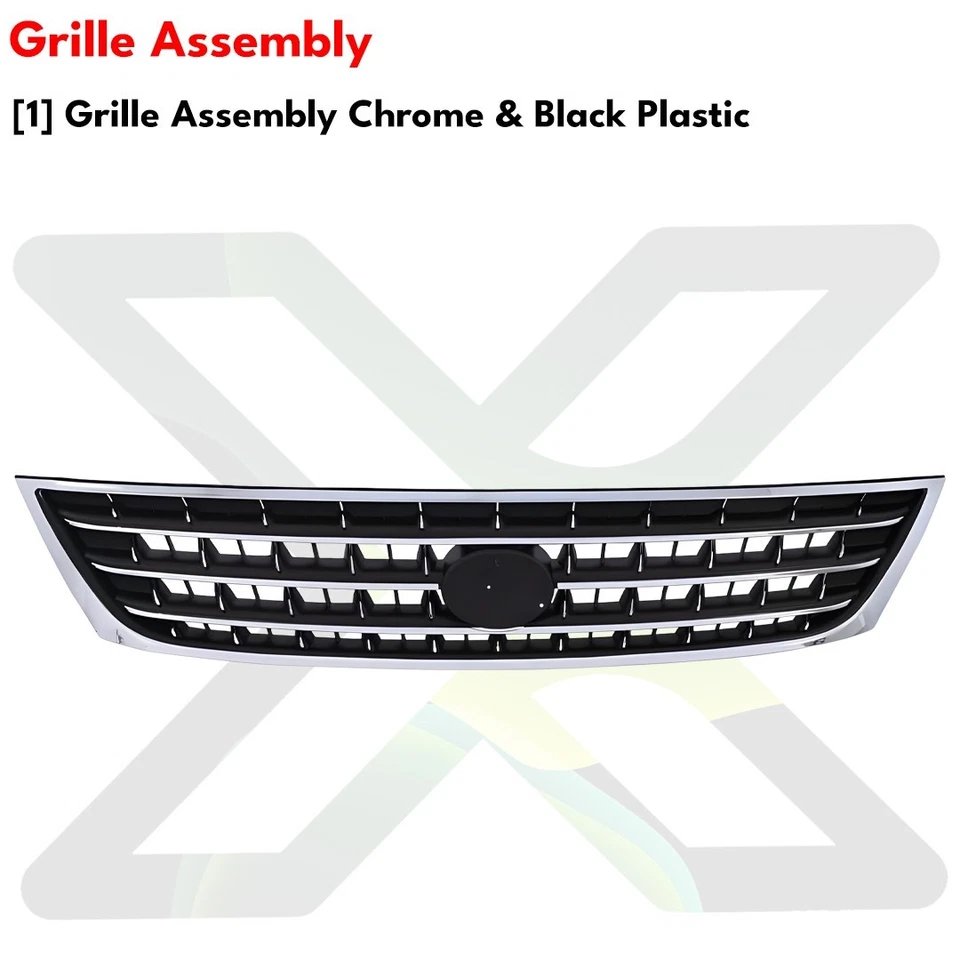 Front Bumper Cover Primed Plastic & Grille Assembly For 2003-2004 Toyota Avalon Foto 4 de 4