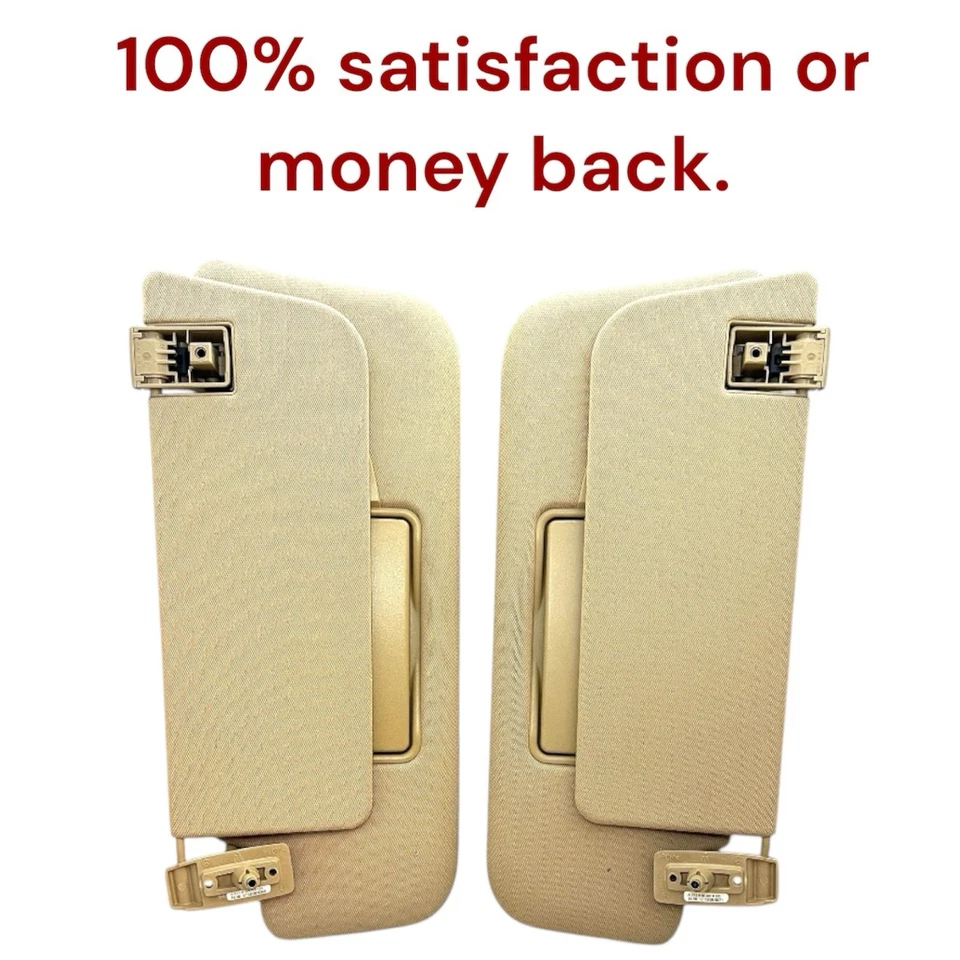 Juego de parasol 2003-2009 Mercedes E320 E350 E500 E550 E55 E63 AMG beige OEM Foto 2 de 4