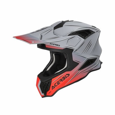Cross Helm ACERBIS Airstrike-X Grau/Rot