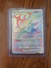 pokemon card arceus vstar rainbow 2022 POKEMON SW&SH BRILLIANT STARS ARCEUS VSTAR RAINBOW RARE main image 0