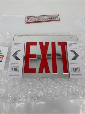 Cooper Lighting EUR72R Sure-Lites LED Edge Lit Exit Sign (SIGN BOARD ONLY)