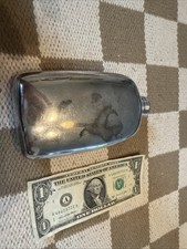 Ancien flacon argent Reed & Barton - M F D et plaqué