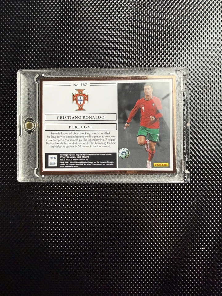 Panini Noir 24/25 Cristiano Ronaldo Bronze Frame /25 Portugal - Bild 2 von 2
