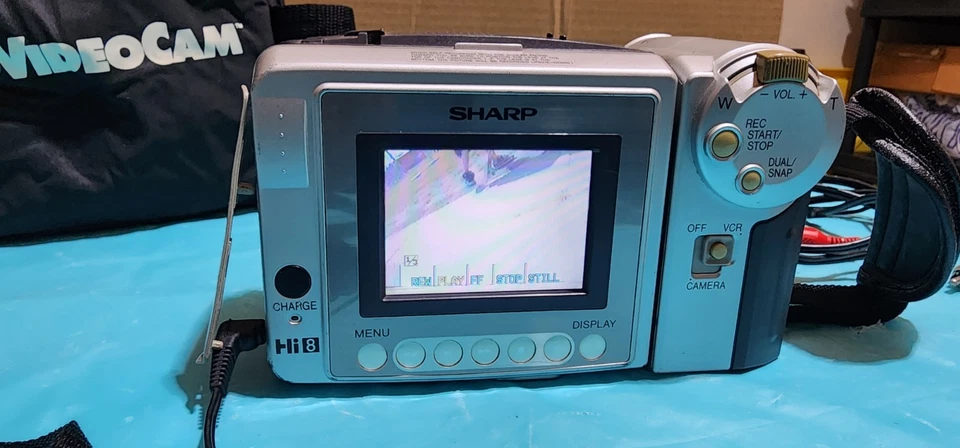 SHARP VL-AH150U Viewcam Analog CCD 8mm Video Transfer VCR Camcorder *READ* - Image 3 of 4