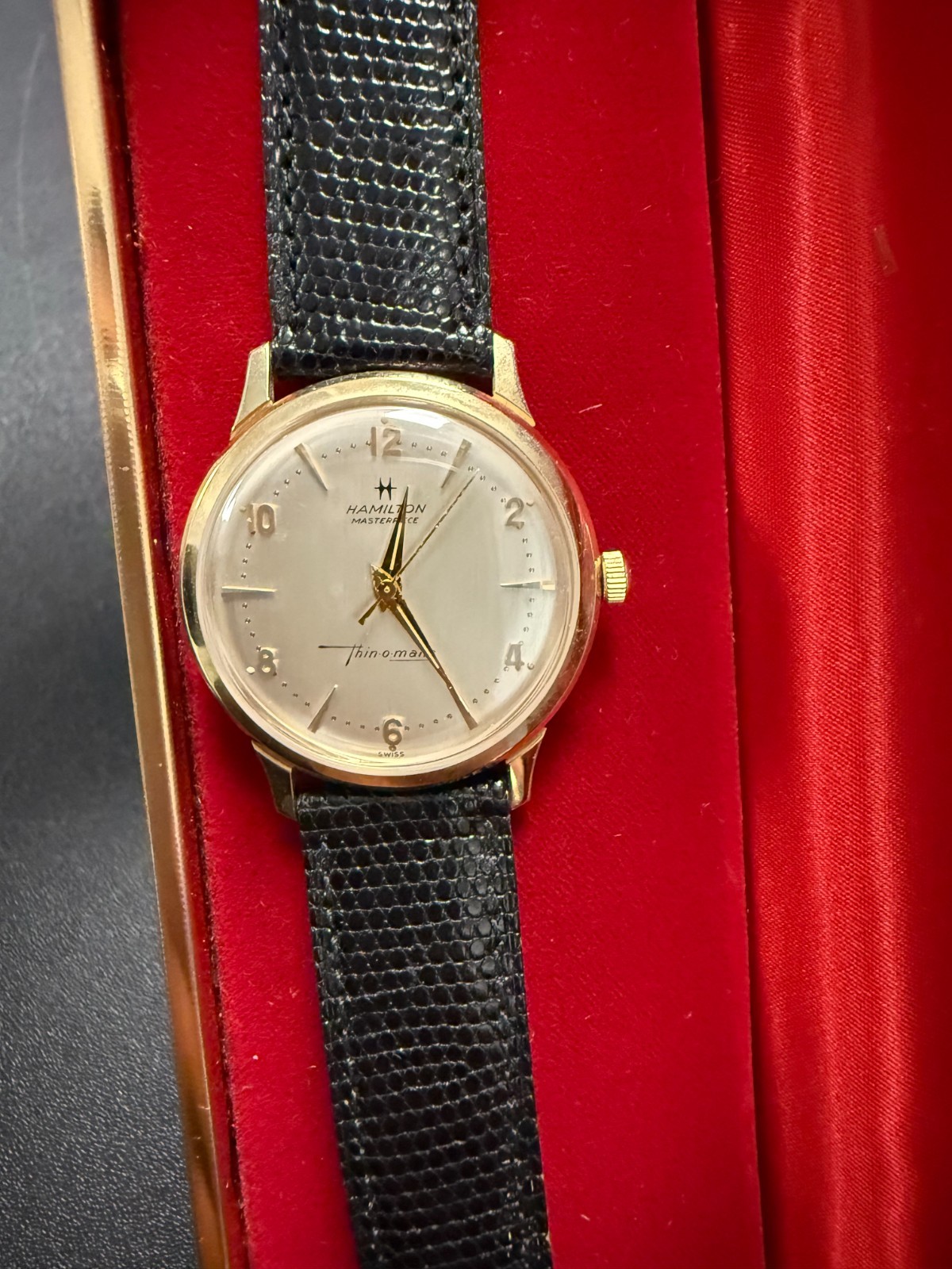 RARE Hamilton Masterpiece ThinOmatic Solid 14k Aw… - image 2