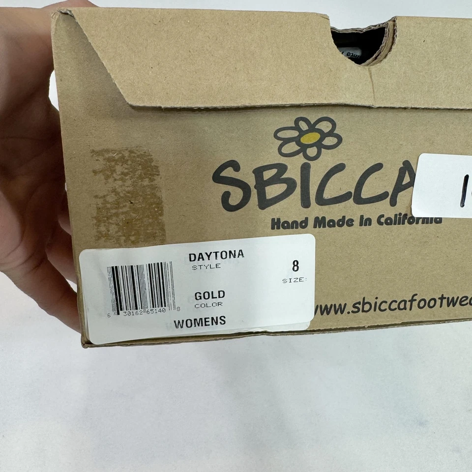 Zapatos Sbicca Daytona para mujer talla 8 sandalia de cuña plataforma hechos a mano California Foto 4 de 4