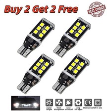 4 Pcs T15 921 White Led Reverse Backup Light Bulb Canbus Error Free 6500k