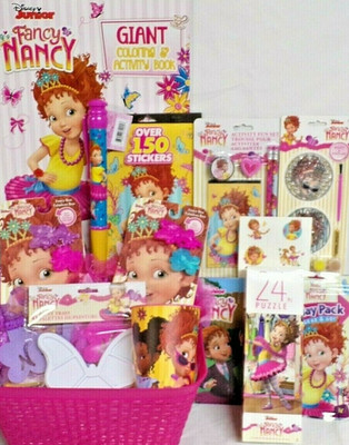 NEW KIDS DISNEY FANCY NANCY EASTER TOY GIFT BASKET BIRTHDAY TOYS PLAY SET ART
