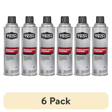 (6 Pack) Super Tech Brake Parts Cleaner, Fast-Drying Spray, 14.5 oz 2.76 per gallon