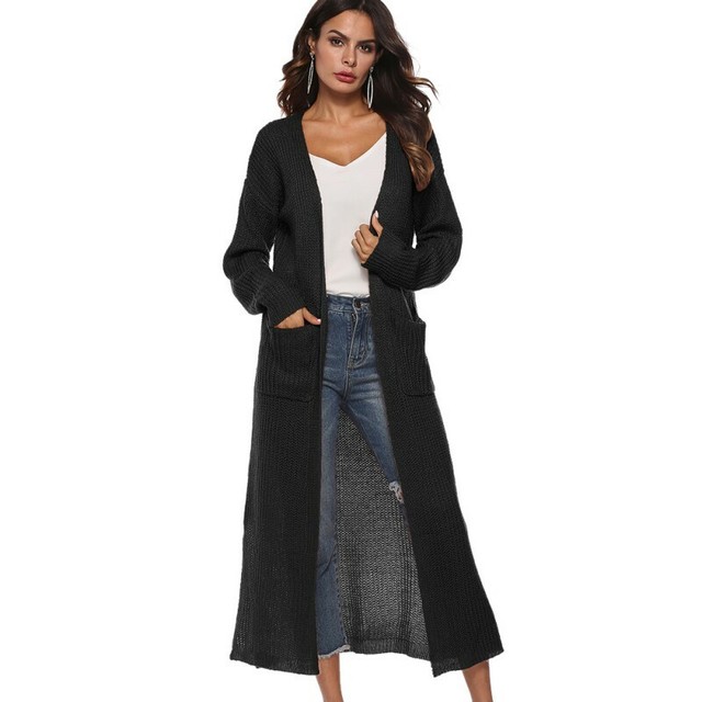 long sleeve maxi cardigan