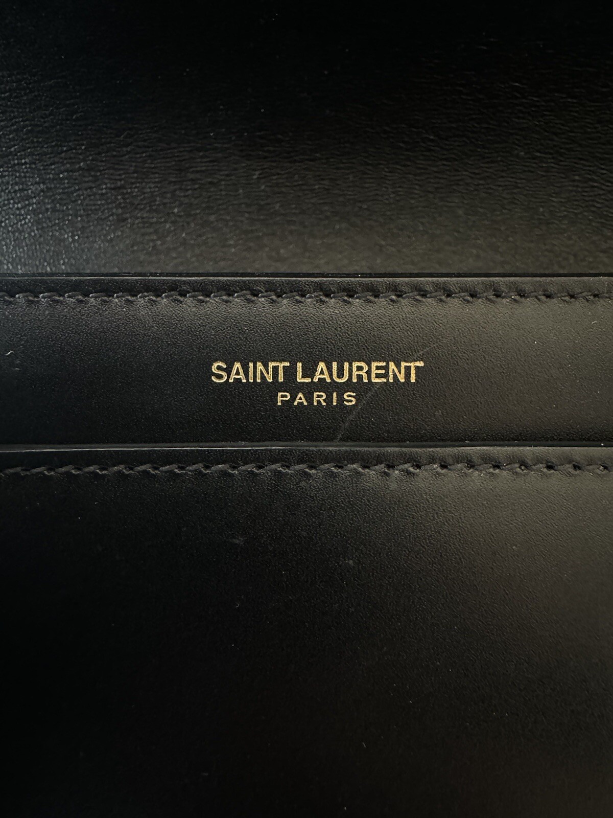 Borsa a tracolla Saint Laurent YSL Le Maillon in pelle nera $ 3100 prezzo al pubblico