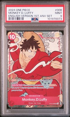 PSA 10 And 9 Sequential One Piece English Version 1st Year 