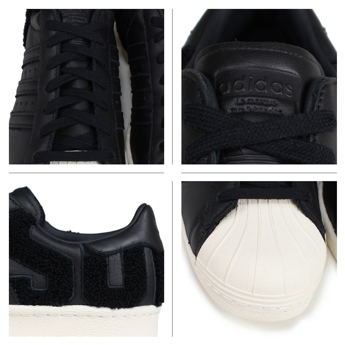 Size 8.5 - adidas Superstar 80s Core Black - AQ0883 for sale online | eBay