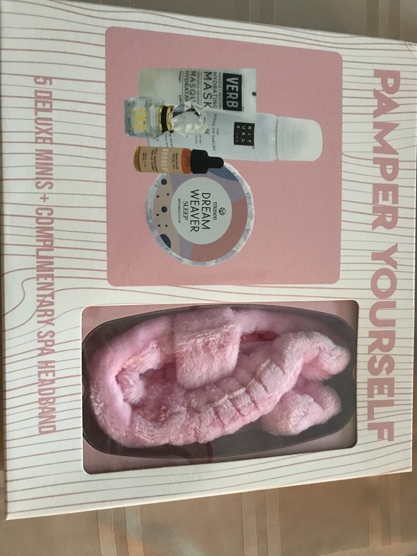 New! Pamper yourself at home Spa Kit-5 Deluxe Minis & Spa Headband