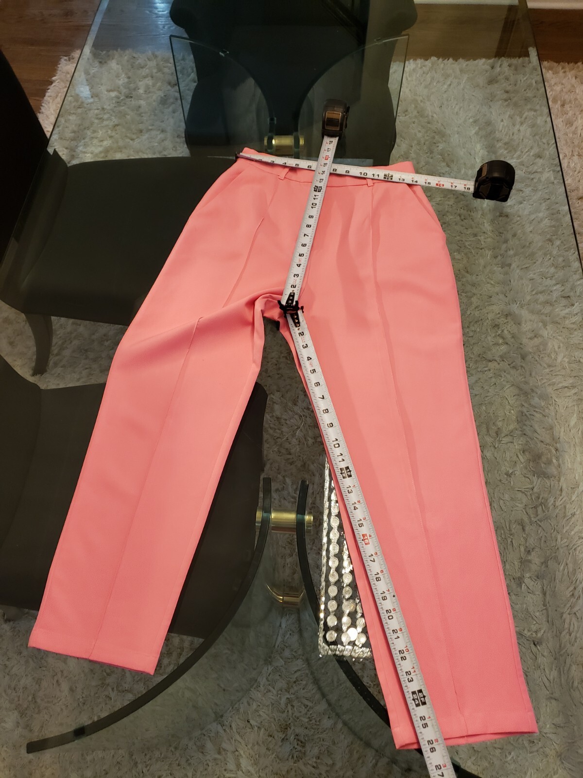 Oh Polly Women's Pink Solid Polyester Pull On Bel… - image 6