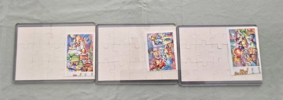 Nr. 3   Ü ei Puzzle  Ist die Katze aus dem Haus  2002   Satz mit BPZ - Bild 2 von 2