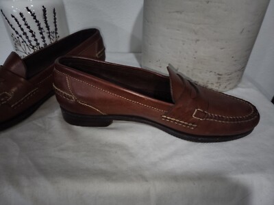 Cole Haan Brown Classic Penny Loafers Sz 10 1/2 M Brazil 