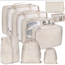 9 Set Packing Cubes,Travel Luggage Bags Packing Organizers Set