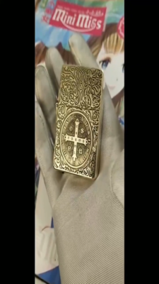 ZORRO 915s Brass Lighter - Handmade Heavy Armor, Double-sided