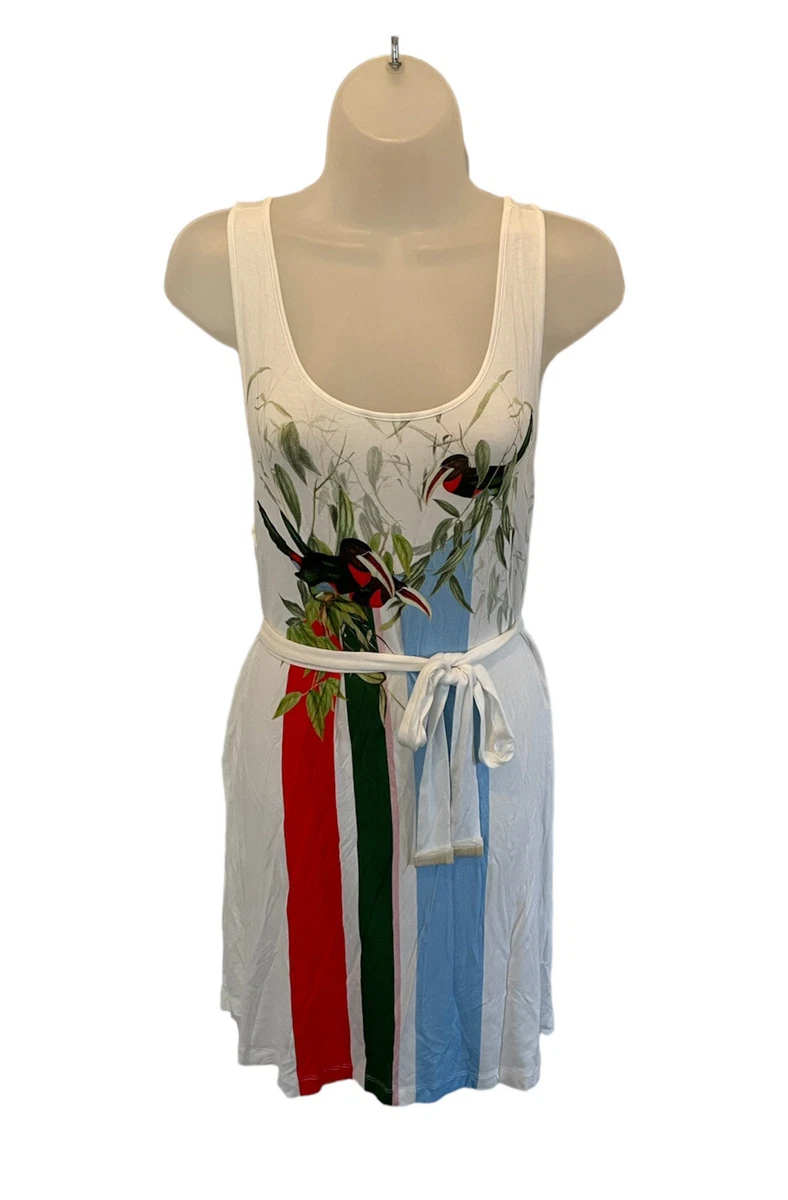 BNWT Ted Baker Anneiy Tutti Frutti Belted Beach Cover Up Dress White M UK 12 14