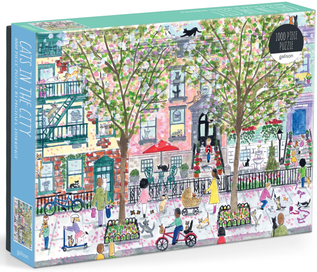 Galison Cats in the City by Michael Storrings 1000 piece jigsaw puzzle