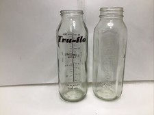 Vintage 240ml Steadiflow And Tru Flo 230ml Glass Baby Bottle
