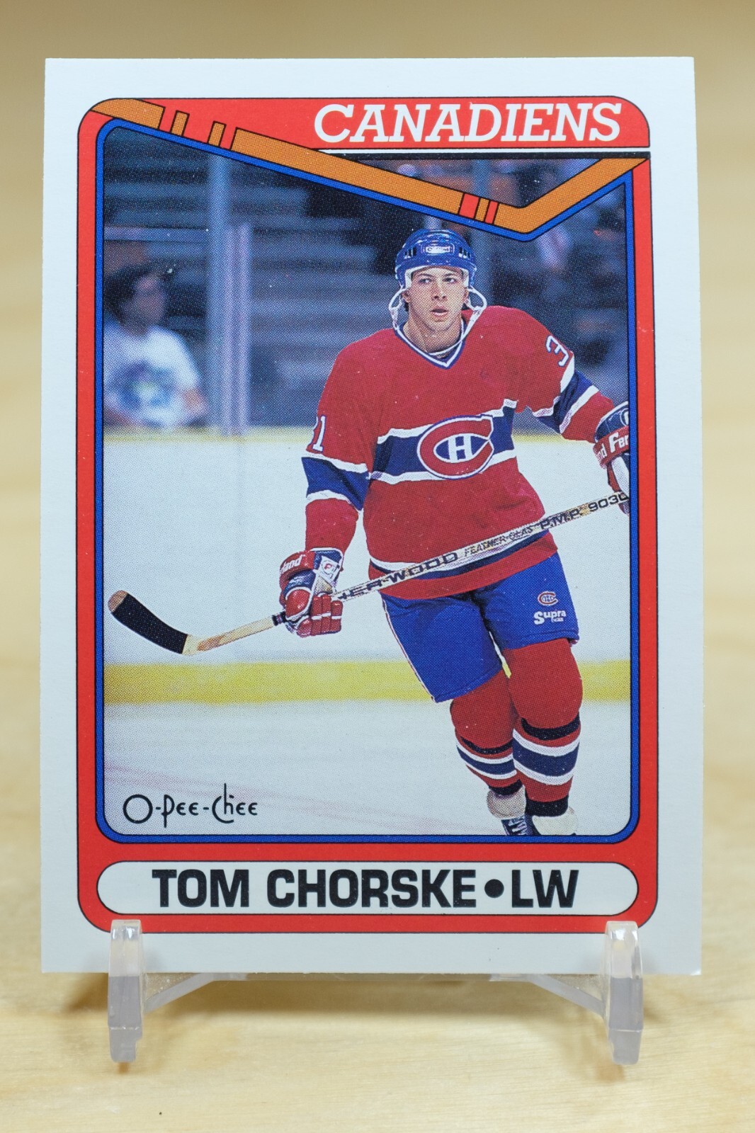 1990-91 O-Pee-Chee OPC Base #490 Tom Chorske - Montreal Canadiens