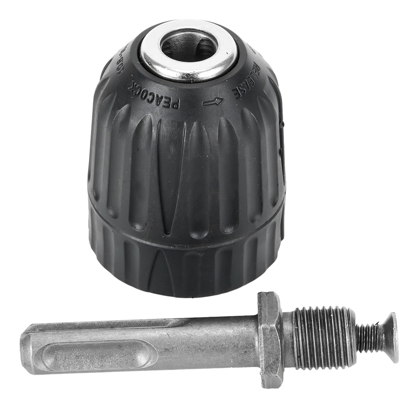 Titan 16207 1/4" Hex To 3/8" Keyless Drill Chuck Adapter - Convert Impact Driver To Drill