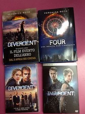 2 LIBRI Divergent e Four Rilegati, Divergent e Insurgent 2 Dvd veronica roth 