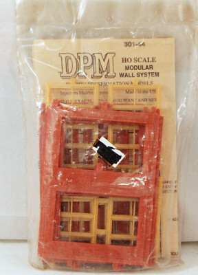 DPM Modular Building System - #301-44 - Wall Sections - Kit - HO Scale - NIB
