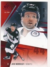 JOSH MORRISSEY 2023-24 SP GAME USED RED #138 SP WINNIPEG #161/228 MINT