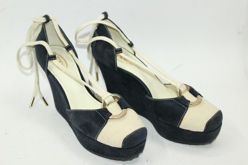 Tod'S Zapatos Mujer Talla 6.5 Europa 37 De Cuero Gamuza Azul S8449 | eBay